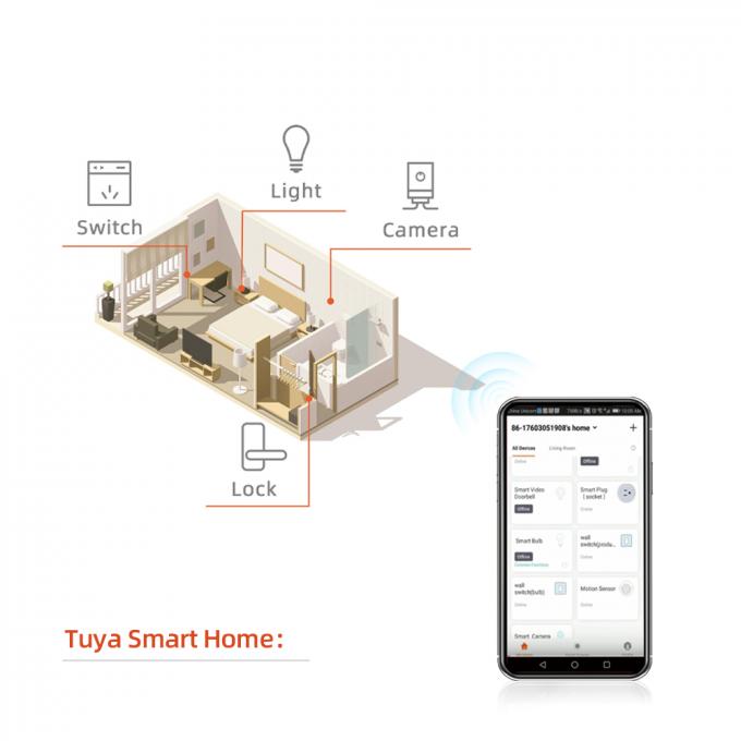 Commandes système intelligentes d'appli de Tuya de serrure de porte de Bluetooth pour l'usage à la maison 1